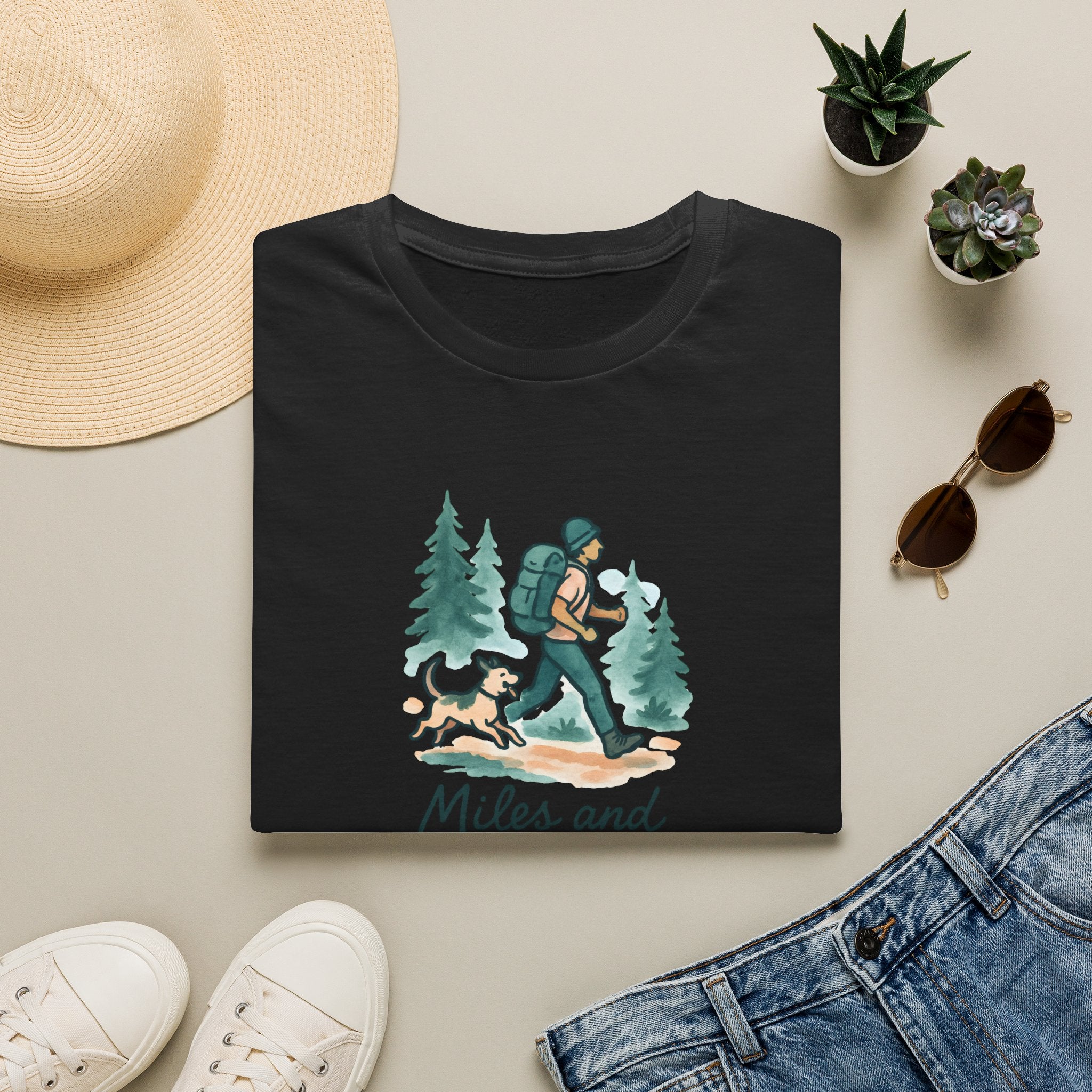 Hiker and Dog Trek T-Shirt